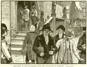 Expulsion of the Professors from the University of Antwerp by English School