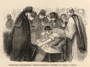 Extraordinary Attempt to Bury a Child by English School