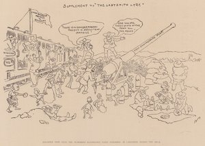 Facsimile Page from the Humorous Illustrated Paper Published in Ladysmith During the Siege by English School