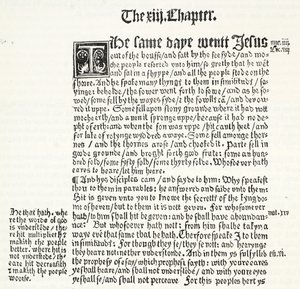 Facsimile of St. Matthew