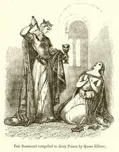 Fair Rosamond Compelled to Drink Poison by Queen Eleanor by English School