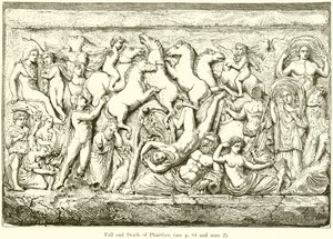 Fall and Death of Phaethon by English School