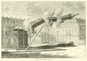Fall of the Vendome Column, April 1871 by English School