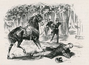 Fatal Accident to Sir Robert Peel, Constitution Hill by English School