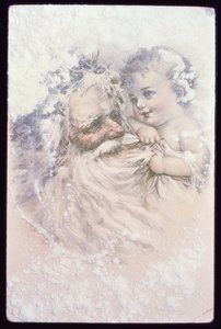 Father Christmas and a Child by English School