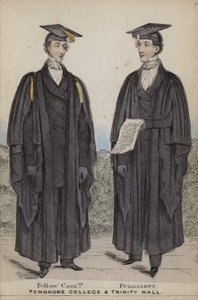 Fellow Commoner, Pensioner, Pembroke College and Trinity Hall by English School
