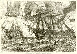 Fight Between the Chesapeake and the Shannon by English School