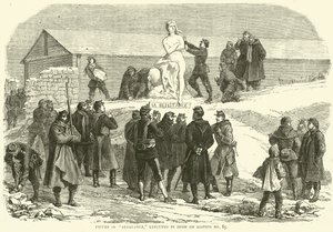 Figure of Resistance, Executed in Snow on Bastion No 85, December 1870 by English School