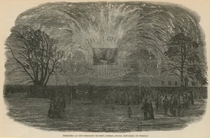 Fireworks at the Merchant Seamens Orphan Asylum by English School