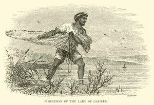 Fisherman of the Lake of Galilee by English School