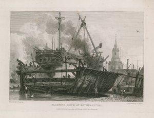 Floating Dock at Rotherhithe by English School