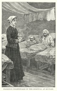 Florence Nightingale in the Hospital at Scutari by English School