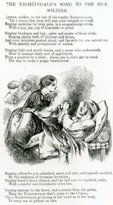 Florence Nightingale Tending a Sick Soldier in the Crimea by English School