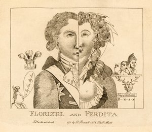 Florizel and Perdita, pub. c.1783 by English School