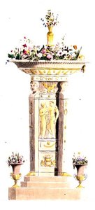 Flower Stand, plate 125 from Ackermann