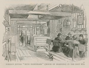 Foreign Jewish Beth Hamidrash (House of Learning) in the East End