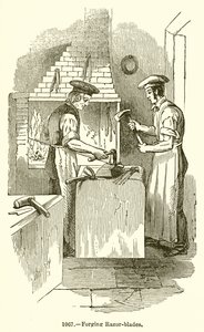 Forging Razor-Blades by English School