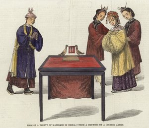 Form of a Treaty of Marriage in China by English School
