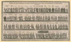Form of Procession to the Coronation of the Sovereigns of England by English School
