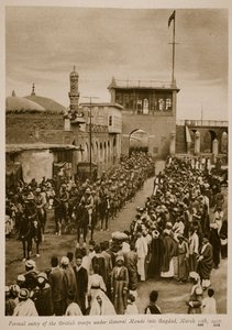 Formal Entry of the British Troops Under General Maude into Bagdad, March 11th, 1917 by English School