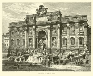 Fountain of Trevi, Rome by English School