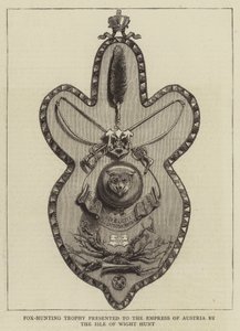 Fox-Hunting Trophy Presented to the Empress of Austria by the Isle of Wight Hunt by English School