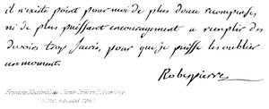 Francois Maximilian Joseph Isidore Robespierre by English School