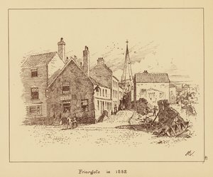 Friargate in 1882 by English School