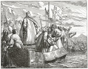 Friedrich crossing to Asia Minor, 1882 by English School