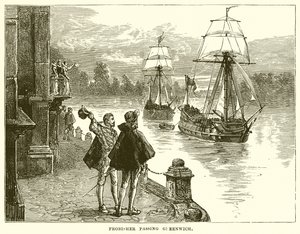 Frobisher Passing Greenwich by English School