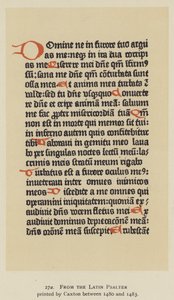 From the Latin Psalter printed by Caxton between 1480 and 1483 by English School