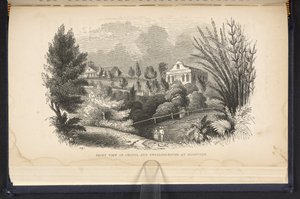 Front View Of Chapel And Dwelling House At Sligoville (engraving)
