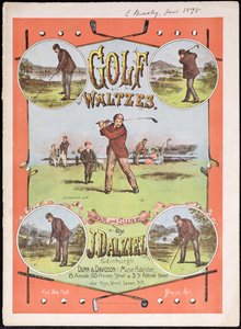 Front cover of the music score for Golf Waltzes by J. Dalziel
