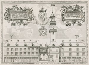 Front Elevation of the Royal Exchange, London by English School