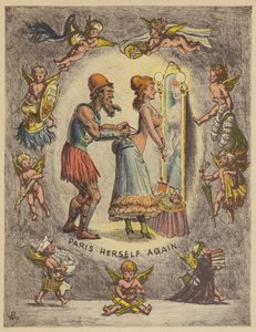 Frontispiece for Paris Herself Again by English School