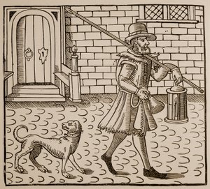 Frontispiece from The Bellman of London, by Thomas Dekker, 1616 by English School