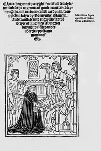 Frontispiece to Myrrour of Good Maners, 1523