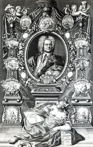 Frontispiece to Naval History of England by Thomas Lediard, published 1735 by English School
