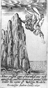 Frontispiece to Religio Medici by Sir Thomas Browne, 1645 by English School
