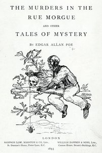 Frontispiece to The Murders in the Rue Morgue and other Tales of Mystery by Edgar Allan Poe by English School