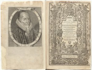 Frontispiece to The Second Part of the Institutes of the Lawes of England