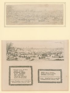 Frost Fair on the Thames, Printed Souvenir for King Charles II and Family, 1684 by English School