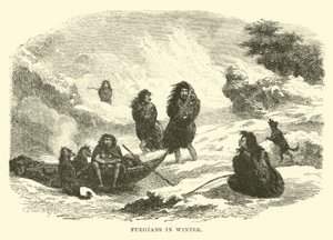 Fuegians in Winter by English School