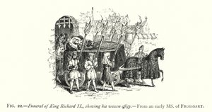 Funeral of King Richard II, Showing His Waxen Effigy by English School