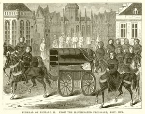Funeral of Richard II by English School