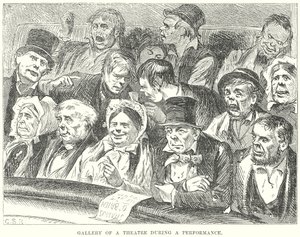 Gallery of a Theatre during a Performance by English School
