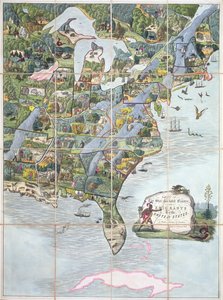 Game of the Star-Spangled Banner or Emigrants to the United States by English School