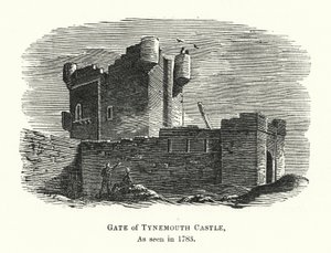 Gate of Tynemouth Castle, as Seen in 1783 by English School