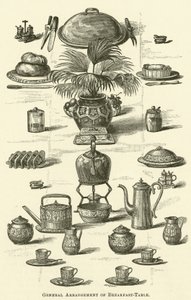 General Arrangement of Breakfast Table by English School