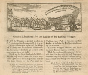 General Directions for the Driver of the Rolling Waggon by English School